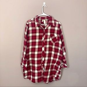 Worn twice—long button-down nightshirt